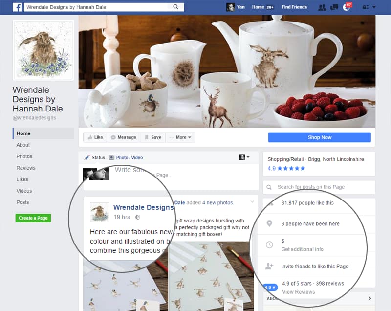 представительство интернет-магазина в фейсбуке для привлечения клиентов и увеличения продаж