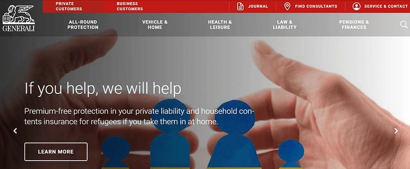 Generali Allianz, страховая площадка, работающая в Германии и других странах.Generali Allianz, страховая площадка, работающая в Германии и других странах.