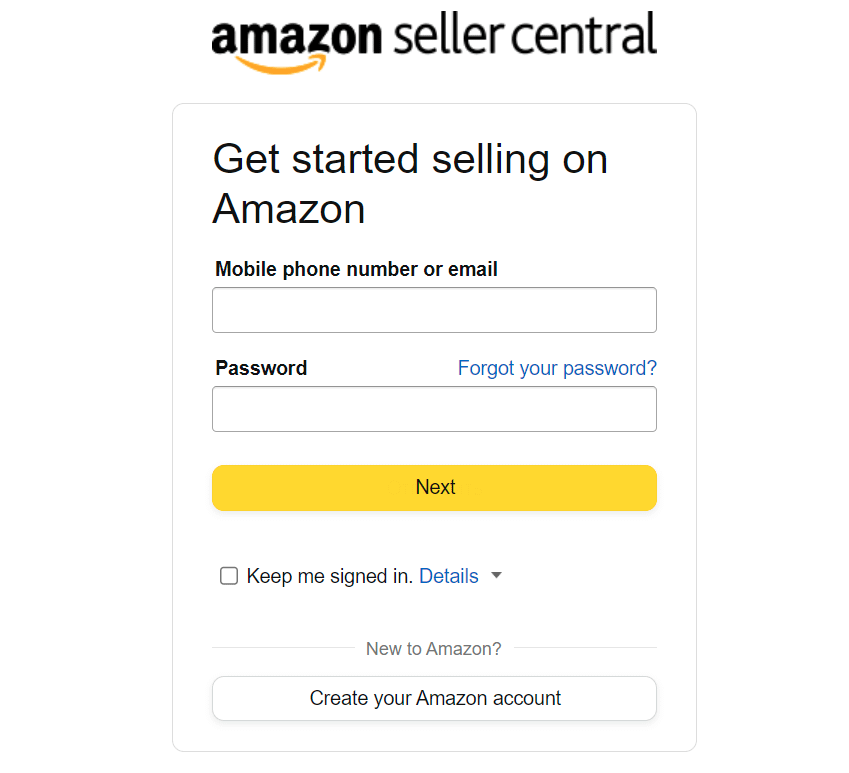 Amazon Seller Portal