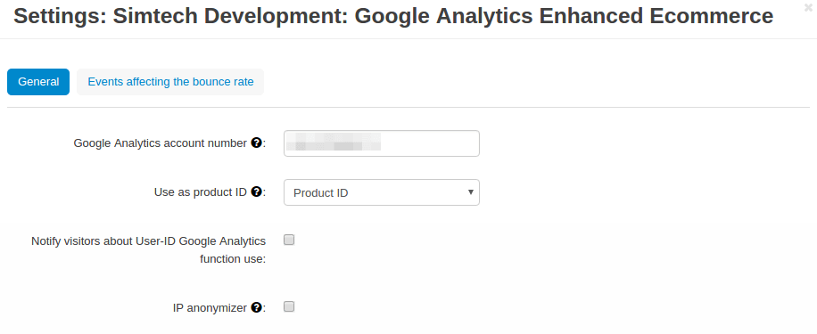 Google Analytics Enhanced eCommerce Settings
