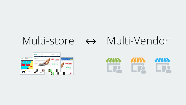 Differences between multi-store and multi-vendor