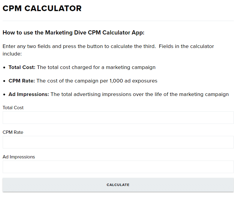 CPM Calculator: Definition & How to Calculate It in 2023 - WatchThemLive