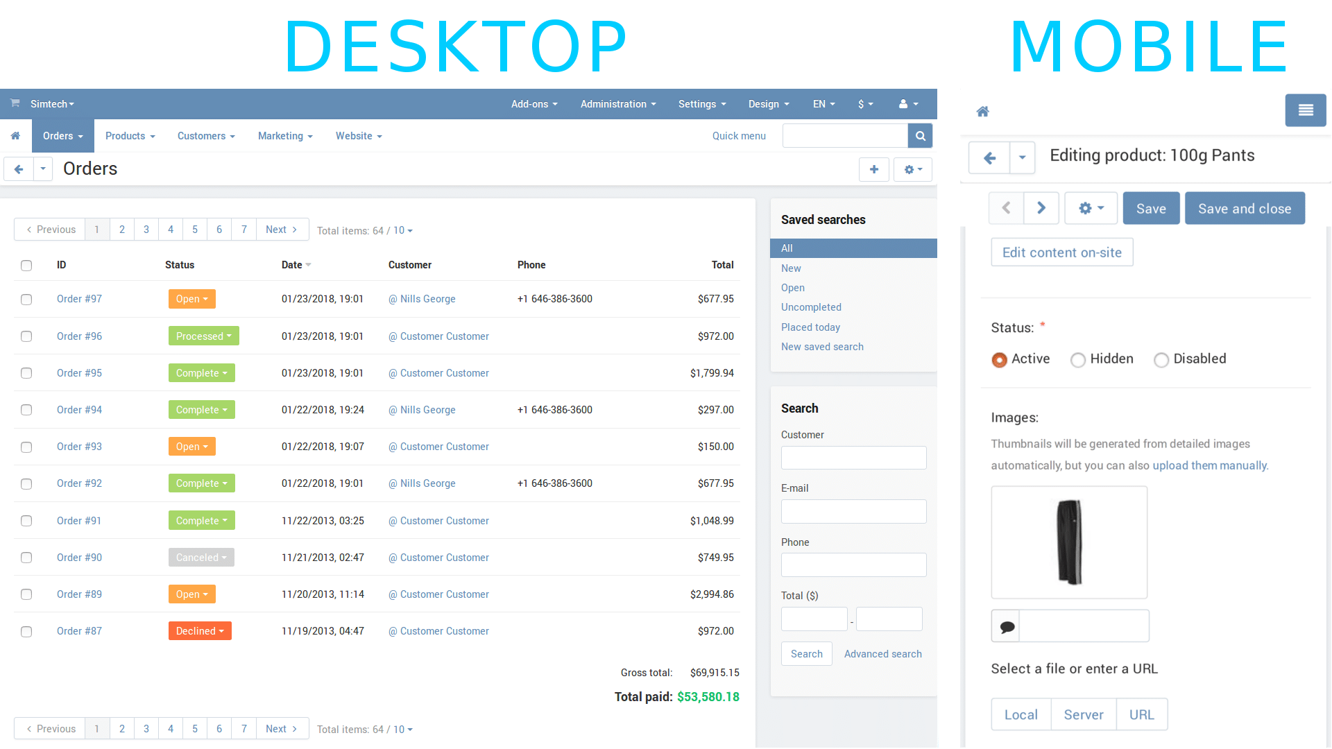 mobile marketplace platform