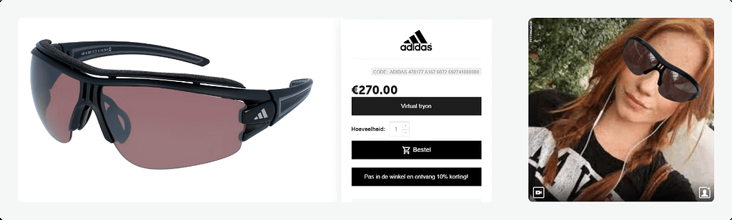 The Try-On feature can perfectly expand the shopping experience.