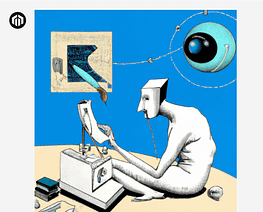 Compare the two images below. The first was generated by the request “Create an illustration about AI.” The second is based on a more detailed specification: indicating the desired image style, size, colors and objects. In the first case, the image is indistinct, in the second - it was generated in the spirit of digital surrealism.