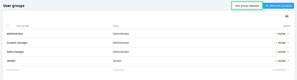 User groups in CS-Cart allow you to grant different rights to different users