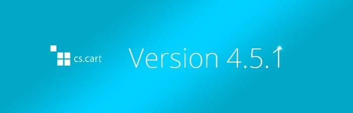 CS-Cart 4.5.1 Released